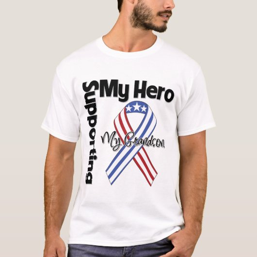 孫-私の英雄を支えている軍隊 Tシャツ (正面)