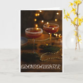 *孫*美しいカード12月誕生日 カード (黄色い花)