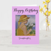 孫/誕生日 カード (黄色い花)