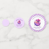 「孵化が早い」かわいい恐竜の赤ちゃんシャワー コンフェッティ (正面)