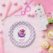 「孵化が早い」かわいい恐竜の赤ちゃんシャワー ペーパープレート (パーティー)