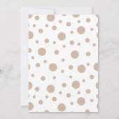 孵化すぐに小さな鳥のタップbohoテントベビー 招待状 (裏面)