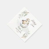 孵化すぐに小さな鳥の春赤ちゃんシャワー スタンダードカクテルナプキン (角)