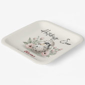 孵化すぐに素朴ベビーシック赤ちゃんシャワー ペーパープレート (傾斜あり)