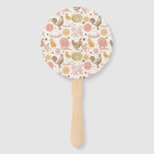 孵化すぐに鶏の女の子の赤ちゃんシャワー ハンドファン (裏面)