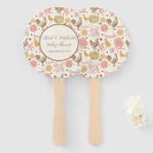 孵化すぐに鶏の女の子の赤ちゃんシャワー ハンドファン (正面&裏面)