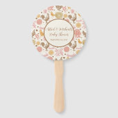 孵化すぐに鶏の女の子の赤ちゃんシャワー ハンドファン (正面)