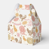 孵化すぐに鶏の女の子の赤ちゃんシャワー フェイバーボックス (裏面サイド)