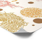 孵化すぐに鶏の女の子の赤ちゃんシャワー ポスター (角)