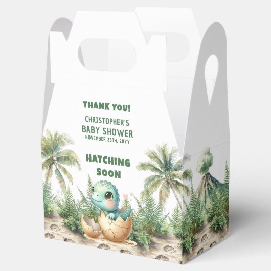 孵化するほどかわいい恐竜の男の赤ちゃんの好意ボックス フェイバーボックス (オープン)