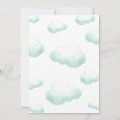 孵化するほどかわいい恐竜の赤ちゃんシャワー男の子 招待状 (裏面)