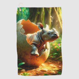 孵化サイ ゴルフタオル