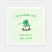 孵化恐竜の赤ちゃんシャワー赤ちゃんシャワー スタンダードカクテルナプキン (正面)