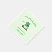 孵化恐竜の赤ちゃんシャワー赤ちゃんシャワー スタンダードカクテルナプキン (角)