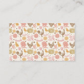 孵化鶏の赤ちゃんシャワーおむつラッフル アドバイスカード (裏面)