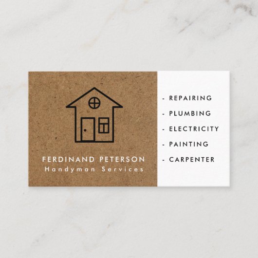 宅内便用名刺 名刺 (正面)