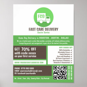 宅配ロゴ, 宅配サービス広告 ポスター