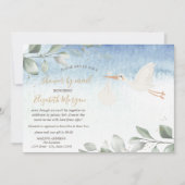 宅配仮想ベビーシャワー郵便 招待状 (正面)