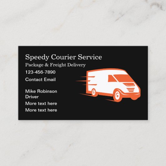 宅配便および宅配便名刺 名刺 (正面)