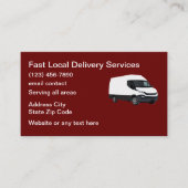 宅配便および配送サービス 名刺 (正面)