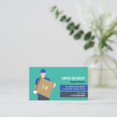 宅配便の配達人，宅配便 名刺 (スタンド正面)