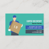 宅配便の配達人，宅配便 名刺 (正面)