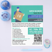 宅配便ガイ宅配便サー広告ビス チラシ (シングル)