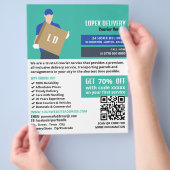 宅配便ガイ宅配便サー広告ビス チラシ (手)