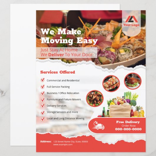 宅配便チラシ (正面/裏面)