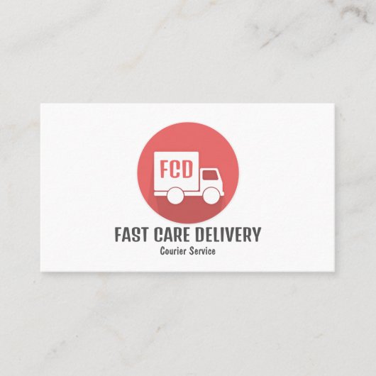 宅配便ロゴ、宅配便サービス 名刺 (正面)