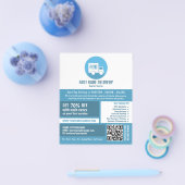 宅配便ロゴ、宅配便サー広告ビス チラシ (シングル)