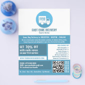 宅配便ロゴ、宅配便サー広告ビス チラシ (シングル)