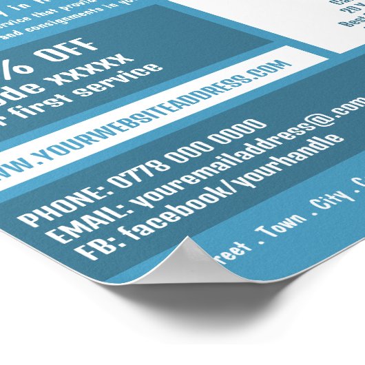 宅配便ロゴ、宅配便サー広告ビス ポスター (角)