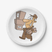 宅配荷物紙プレート ペーパープレート (正面)