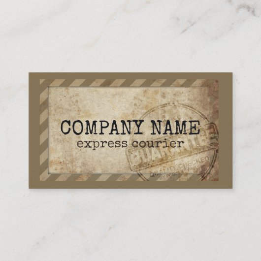 宅配表現便サービスヴィンテージカード 名刺 (正面)