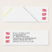 宅配運転手用ミニ名刺 (正面&裏面)