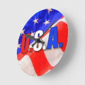 宇佐 ラウンド壁時計 (傾斜)