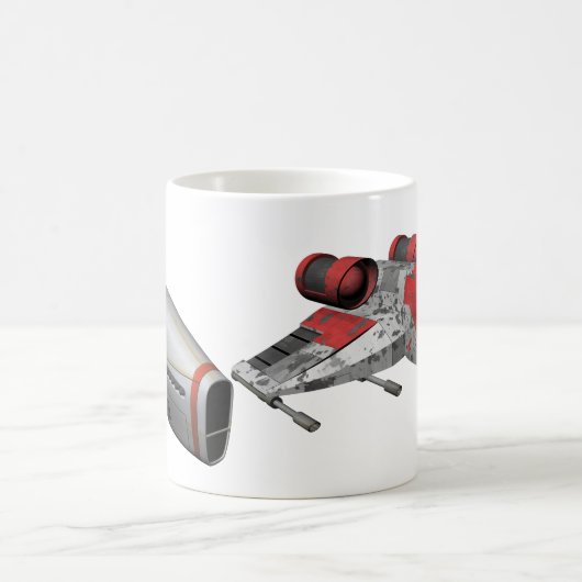 宇宙おもしろいからサンタクロース コーヒーマグカップ (中央)