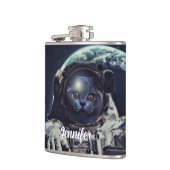 宇宙おもしろいで宇宙飛行士のショートヘア猫 フラスク (左)