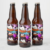 宇宙おもしろいモルモット ビールラベル (ボトル)