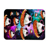 宇宙おもしろいモルモット マグネット (横)