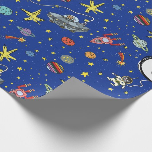 宇宙おもしろい全部の大事な行事 ラッピングペーパー (角)