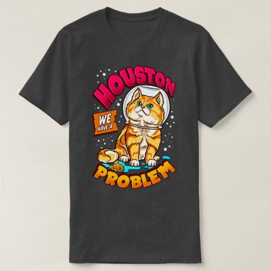 宇宙おもしろい宇宙飛行士キャットギフト男性女性子供猫 Tシャツ (デザイン正面)