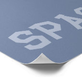 宇宙おもしろい漫画のワニ ポスター (角)