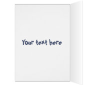 宇宙おもしろい漫画の誕生日カードの鶏 (内側 (左))