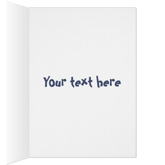 宇宙おもしろい漫画の誕生日カードの鶏 (内側 (右))