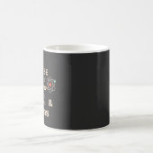 宇宙おもしろい陽子の中性子の電子モーロン コーヒーマグカップ (中央)