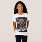 宇宙おもしろいCAT Tシャツ (正面フル)