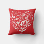 宇宙および科学のハート クッション (裏面)