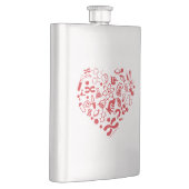 宇宙および科学のハート フラスク (右)